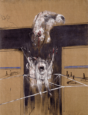 Fragment of a Crucifixion, 1950. Collection Van Abbemuseum, Eindhoven, Artwork: © 2021 Estate of Francis Bacon/Artists Rights Society (ARS), New York/DACS, London